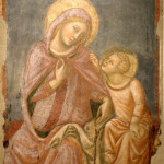 Vitale da Bologna Affresco strappato con rifiniture a tempera e a olio cm