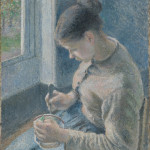Young Peasant Woman Drinking Her Café au Lait …