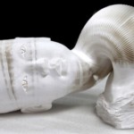 Li hongbo flexible paper sculptires – sculture di carta