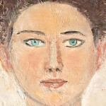 Ritratto di Olga Capogrossi, (part.) 1959 – 60, olio su tela