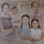 La famiglia dell’architetto Gio Ponti, 1934, olio su tela