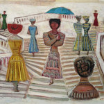 Scalinata Trinità dei monti, 1954, olio su tela.