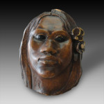 Tehura-Scultura-1891-1893.-Il-fiore-di-legno-policromato-H.-222-centimetri.
