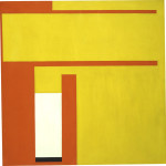Bruno Munari. Negativo-positivo giallo-rosso. 1962, olio su tela 100 X 100 cm
