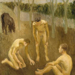 Composizione , 1932, olio su tela applicata, cm. 122,3×98,7