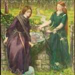Dante’s Vision of Rachel and Leah 1855 by Dante Gabriel Rossetti 1828-1882