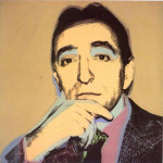 Lucio Amelio, 1975, acrilico e serigrafia su tela, cm. 105 x 105