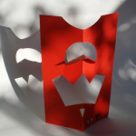 Scultura da viaggio rossa , 1958