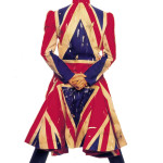 David Bowie – copertina di Earthling, 1997 – cappotto Union jack disegnato da Alexander McQueen e David Bowie