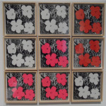 Andy Warhol. Fiori, 1964. Vernice di polimeri sintetici e inchiostro serigrafico su tela