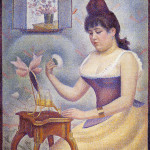 Georges-Seurat_Donna-che-si-incipria_1890_ Istituto-Courtauld-Londra