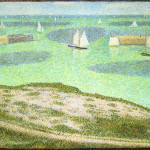 Georges-Seurat_Ingresso-al-porto-esterno-Port-en-Bessin_1888 _MoMa-New-York