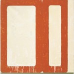 Mario Schifano, Tempo moderno 1962 – Smalto e carta su tela 180 x 180 cm