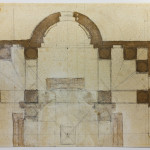 Pianta-per-San-Giovanni-dei-Fiorentini_Pietra-nera-penna-e-inchiostro-pennelloe-inchiostro-diluito-marrone-su-carta-mm-417 x 376