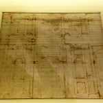 Progetto per ls facciata di San Lorenzo, matita rossa, tracce di matita nera. Fondazione Casa Buonarroti  Firenze