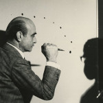 Lucio Fontana mentre realizza “Le Jour”, 1962, (part.)