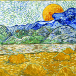 Vincent-van-Gogh_Paesaggio-con-covoni-di-grano-e-luna-che-sorge_1889-part-