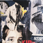 A minuit, 1962, décollage su tela