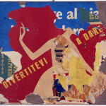 Divertitevi-a-dare-1959-60-décollage-su-tela-cm-110×100-collezione-privata