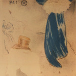 Seriegrafie van een werk van Toulouse-Lautrecgetekend