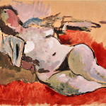 Mino Maccari. Nudo di donna distesa, 1939