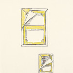 Roy Lichtenstein. Arte su Art Cover (Studies), 1978.  Grafite e matita colorata su carta, cm. 27 x 21, 9.  Collezione privata