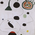 Juan Mirò. Figura e uccello nella notte, 1945, olio su tela, cm. 147 x 14. Collezione del Museo Nacional Centro de Arte Reina Sofía, Madrid
