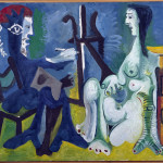 Pablo Picasso. Il pittore e la modella, 1963, olio su tela, cm. 130 x 162. Collezione del Museo Nacional Centro de Arte Reina Sofía, Madrid