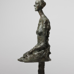 Alberto Giacometti. Annette seduta nell’atelier, 1960 ca., olio su tela, CM. 92 x 73 cm. Collezione Fondation Giacometti, Parigi