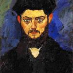 Amedeo Modigliani. Maurice Drouard, 1909, Olio su tela, cm. 61X46. Collezione privata