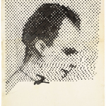 Sigmar Polke. Ritratto di Lee Oswald 1963, raster drawing. Images courtesy of the Estate of Sigmar Polke /DACS, London/VG Bild-Kunst, Bonn