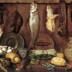 Jacopo-Chimenti-Interno-di-dispensa-con-cibarie-olio-su-tela-77-x-115-cm.-Collezione-Molinari-Pradelli