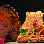 Luca Benedicenti. Due fette di panettone, olio su tela, cm. 87 x 122. Collezione privata
