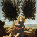 Piero del Pollaiolo. Apollo e Dafne, olio e tempera su tavola, cm. 29,2 x 20. ©Londra, National Gallery
