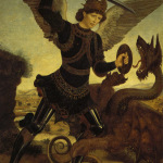 Antonio e Piero Pollaiolo. San Michele Arcangelo combatte il drago, ante 1465-1470, Firenze, Museo Bardini