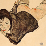 Egon Schiele. Reclining woman, 1916