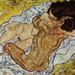 Egon Schiele. The embrace, 1917