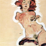 Egon Schiele. Female nude, 1910-11