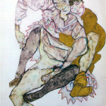 Egon Schiele. Seated couple