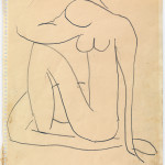 Henri Matisse, Study for Blue Nude, c. 1952. Pencil on paper, cm. 27 x 21. Private collection. © Succession H. Matisse, c/o Pictoright Amsterdam, 2014