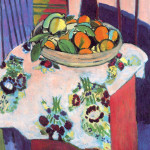 Henri Matisse, basket with oranges, 1913. Oil on canvas, cm. 94 x 83. Picasso donation. National Museum of  Picasso, Parigs