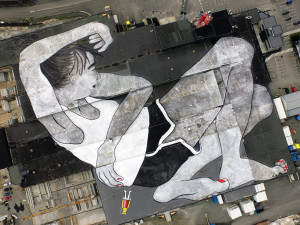 Nuart festival - Ella & Pitr paint the largest mural in the world