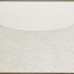 Alberto Burri. Large White, 1974. Acrylic and PVA on Cellotex, cm. 126 x 211. Palazzo Albizzini Foundation, Burri Collection, Città di Castello, Italy