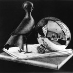 Escher. Still Life with spherical mirror, 1934. Lithography
