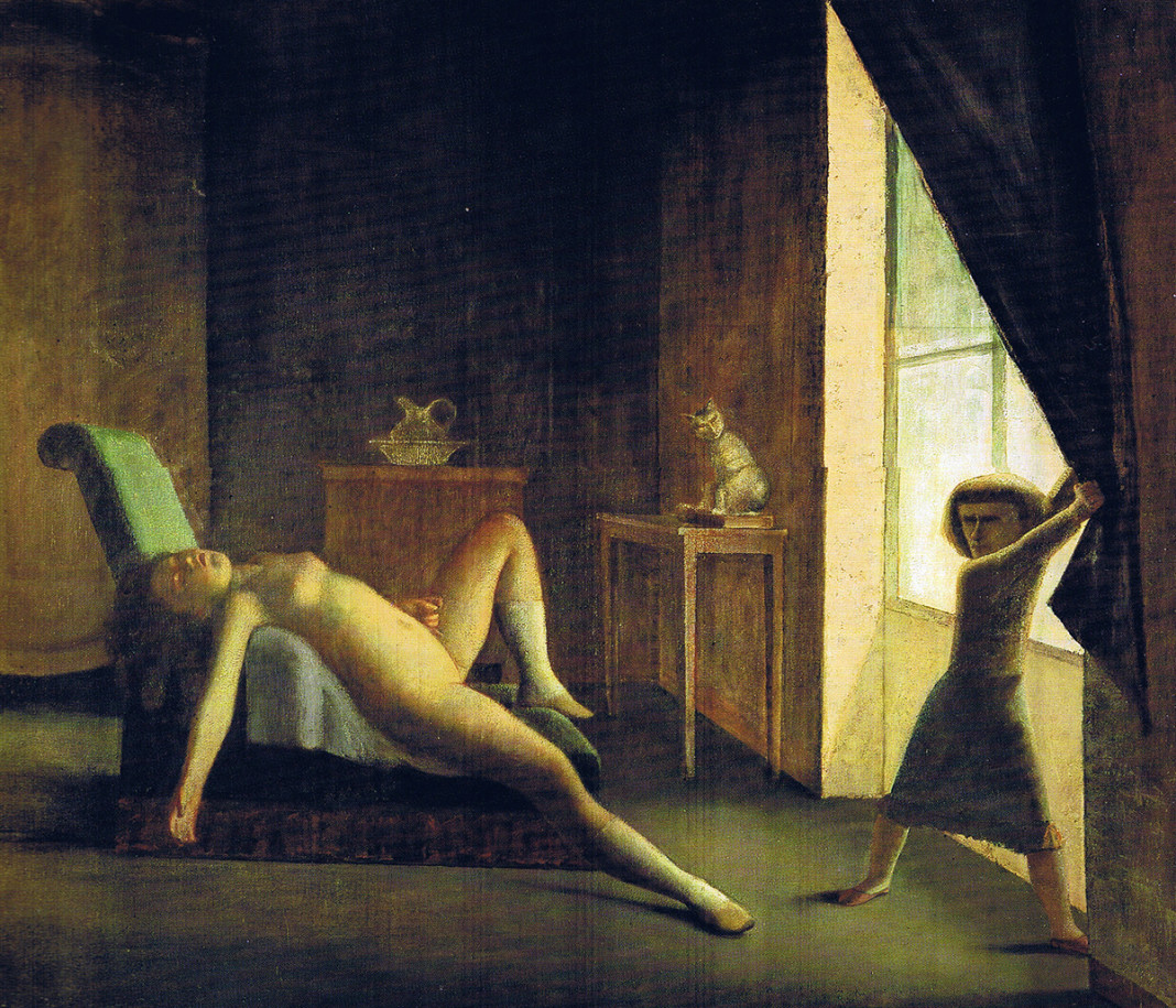 Balthus. The room, 1952 (detail) - 1954. Oil on canvas, cm. 270.5 X 335. Private collection © Balthus © Mondadori Portfolio / Bridgeman Images