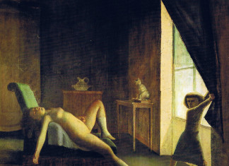 Balthus. The room, 1952 (detail) - 1954. Oil on canvas, cm. 270.5 X 335. Private collection © Balthus © Mondadori Portfolio / Bridgeman Images