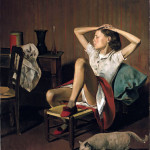 Balthus. Thérèse Dreaming,1938. Oil on canvas, cm. 149,9 X 129,5. The Metropolitan Museum of Art, Jacques and Natasha Gelman Collection, 1998. © Balthus