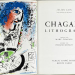 Marc chagall. Chagall Lithograph, by Julien Cain with 12 color lithographs, 1960, cm. 32,5 x 51. Publishing House André Sauret, Monte Carlo. The Vera and Henry Mottek Collection, a gift to the State of Israel