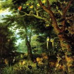 Jan Brueghel the Younger. The paradise, 1620 ca. Oil on canvas. Gemäldegalerie, Berlin