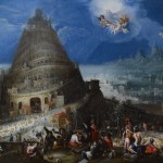 Marten van Valckenborch and Hendrick van Cleve. Babel tower. Oil painting on canvas. Berg Collection. Stockholm University Art Collection, Sweden